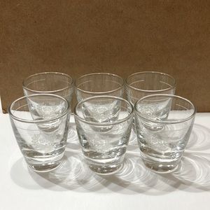 Wedding Wreath Shot Glasses. Set of 6.